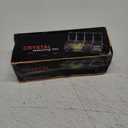 Clear Seasoning Box, 4 Pieces Seasoning Rack Spice Pots, Storage Container Condiment Jars Acrylic Seasoning Box with Covers and Spoons for Spice, Sugar, Salt, Sugar, Cardamon, Cinnamon