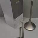 simpletome Toilet Paper Holder Free Standing, Stable Weighted Base, Modern Simple Streamlined Design (Nickel) (Nickel)