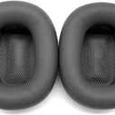 Replacement Ear Cushions for AirPods Max Headphones, Protein Leather Earpads with Magnet (Leather Black)