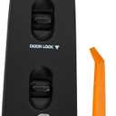 Passengers Side Power Window Switch Fits for 2002-2010 Dodge Ram 1500 2500 3500, 2001-2004 Dodge Dakota,Right Door Lock Glass Button Switch.OEM 56007695AB.Black Panel