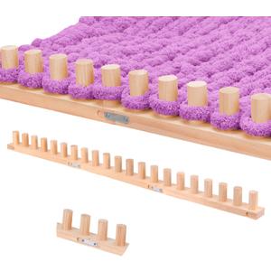 40 Chunky Knitting Blanket Loom - Customizable Knitting Looms - Adjustable Size & Portable Design Chunky Knit Blanket Loom - Beginner-Chunky Knitting for Beginners and Home Decoration