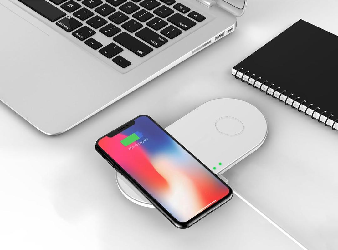 -Wireless Charging, 3-in-1 Wireless Charging Station, Qi2-Agreement 15W Wireless Charger for IP16/15/14/13/12, Headphone Storage Box Included -White45W Charging