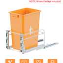 Pull Out Trash Can Under Cabinet with Soft-Close Slides,Garbage Can Not Included,Heavy Duty Under Sink Trash Can Kit for Kitchen, Requires Minimum Cabinets Opening 12" W X 18" D