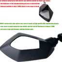 MAMIKO Universal Motorcycle Rear View Mirrors for M8 M10 Threaded Bolt Double Take Mirror Mount Compatible with Motorcycle Scooter Moped Polaris Sportsman Honda ATV Dirt Bike Cruiser