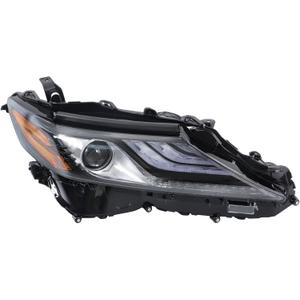 labwork Headlight Assembly Replacement for Toyota Camry XSE 2021-2022 w/DRL Headlights Black Projector Set Passenger Side RH