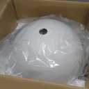 18 Inch White Farmhouse Pendant Lights Large Pendant Lights for Kitchen Island Industrial Adjustable Height Vintage Big Dome Hanging Light Fixtures for Barn, Dining Room