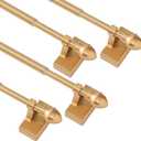 Magnetic Curtain Rods for Metal DoorsNo tools required,Multi-Use Adjustable Appliance for Windows Iron Steel Places16-28 Inch2 Pack,Gold