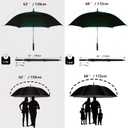 68 Inch Large Golf Umbrella Windproof Auto Open for Rain