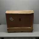 IRIS USA Cat Litter Box, Large Cat Box Enclosure, Top Entry with Litter Catching Lid, Enclosed with Scoop, White/Gray