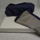 20 x 20 Inch Outdoor Chair Cushions for Patio Furniture UV Resistant Non Slip Waterproof Replacement Patio Seat Cushion with Ties Set of 2, Navy Blue