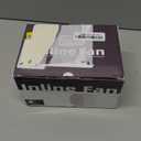 ONVEAN 4 Inch Inline Fan with Switch, Upgraded Inline Duct Fans High-Efficiency Exhaust Duct Fan, Low Noise HVAC Ventilation in Basement Bathroom Workshop Attic Grow Tent FP122A (Black)