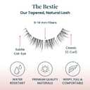 FlutterHabit Bestie Ready Set Starter Kit, DIY Eyelash Extensions, Lash Clusters for Women, Professional Quality At Home Eyelash Extension Kit, Natural False Lashes, 3 Lash Sets, Lash Glue Included