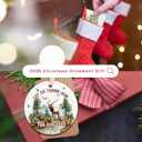 2 x Hunting Ornaments for Christmas Tree, Hunter Ornaments for Christmas Tree - Hunting Ornament - Deer Duck Hunter Gifts for Men, Dad, Husband, Hunters - Ceramic Ornament 2025