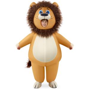 Spooktacular Creations Kids Inflatable Costumes, Lion 60" Fullbody Halloween Inflatable Costume, Blow-up Lion Costumes for Halloween Cosplay Party, Themed Party