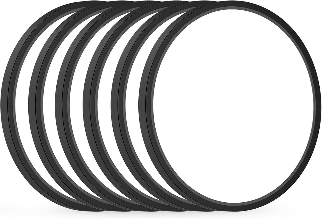 Brightever 12 Inch Black LED Flush Mount Ceiling Lights, 28W 3200LM, Ultra Thin 0.67 Inch Close to Ceiling Light Fixtures, 5000K Daylight Dimmable Flat Ceiling Lamp for Dining Room, Garage, 6 Packs