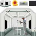 GORILLASPRO 13x10x8Ft Inflatable Paint Booth Tent with 550W Blower, Spray Tent with Air Filter System, Used for DIY Painting Car Truck Motorcycle Garage Furniture Parts Paint Renovation