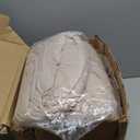 Andency Khaki Oversized Super King Plus Comforter Set 128x120, Extra Large King Size Comforter Oversize Boho Soft Warm Bedding Comforter Sets, 3 Pieces Aesthetic Chevron Textured Bedding