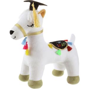 11.81" Graduation Llama Plush Graduation Signature Autograph Stuffed Animal Grad 2025 Llama Plush Toy Dress up with Cap with Tassel for Kindergarten Graduate Gift