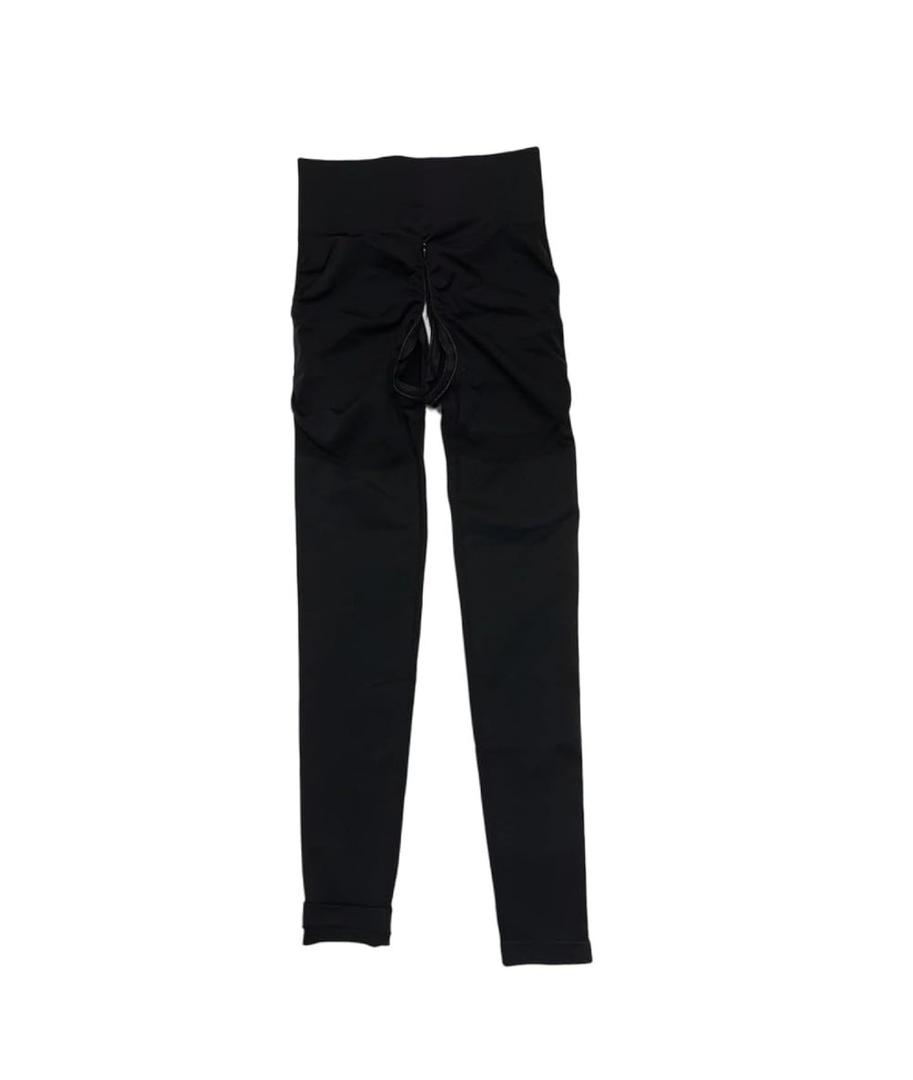 Invisible Zipper Open Croth Exotic Sexy Leggings Tight Push Up Fitness High Waist Pants, size medium