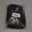 Rugelyss Natural Black Bob Wigs for Women with No Bangs Short Straight Wig with Middle Part 14 Inch Heat Resistant Synthetic Wig Daily Party Use