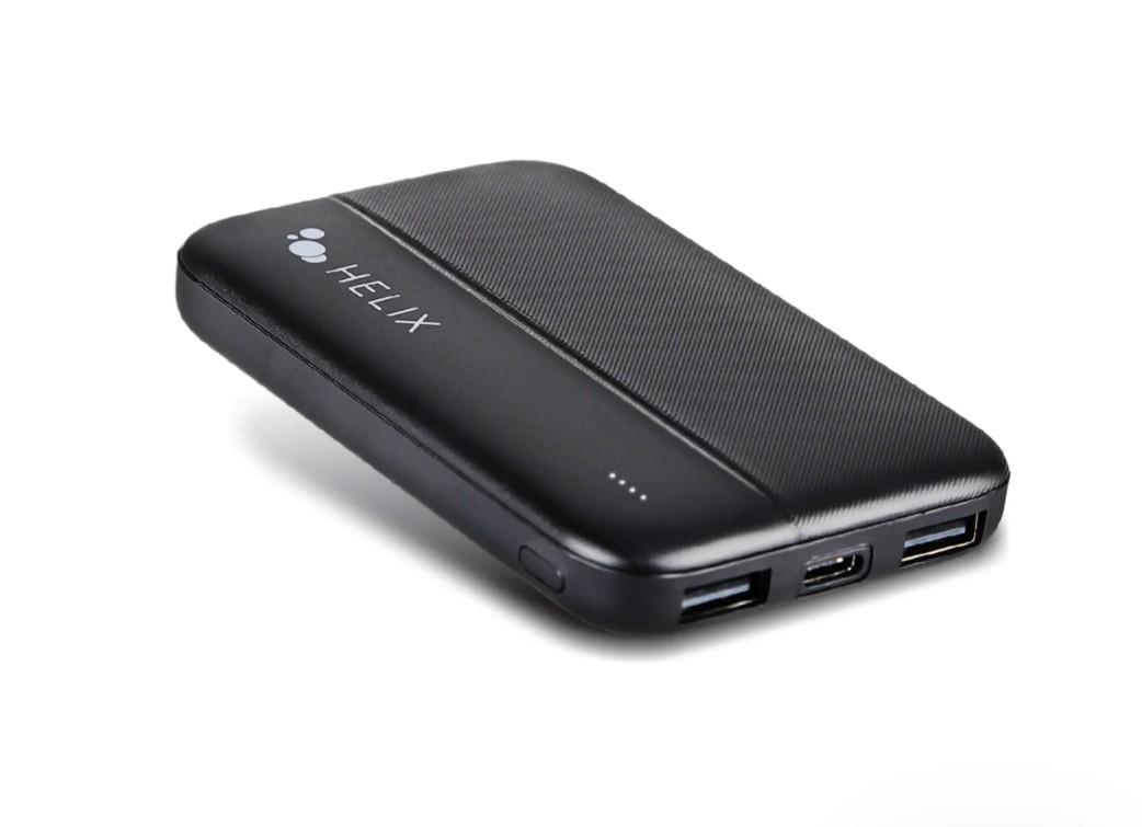 Helix 5,000 mAh Power Bank with Dual USB-A Ports Helix 5,000 mAh Power Bank with Dual USB-A Ports