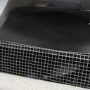 8 Inch Steel Hooded Wall Vent Cover with Screen and Backdraft Damper, Black