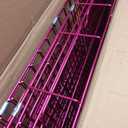 HOMEY PET 30 Inch Pink Dog Crate, Cute Dog Cage Medium Sized Collapsible Small Dog Kennel Indoor Nano-Coated Metal Wire Dog Crate with Removable Floor Grid Tray, Double Doors Dual Locks, Handle