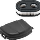798452 593260 Air Filter with 595658 Lawn Mower Air Cleaner Cover Replacement for BS 103M02 104M02 104M05 09P700 093J02 550E 550EX, 575EX, 625EX, 625EXi, 675EXi, 725Exi, Troy-Bilt, Toro Recycler 22