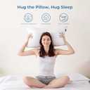 GOHOME Pillows Standard Size Set of 4 - Bed Pillows for Sleeping Pack of 4, Cooling Supportive Hotel Pillows with Premium Soft Down Alternative Fill for Side Stomach and Back Sleepers (White)