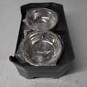 URPOWER 3-in-1 Elevated Dog Bowls - Mess Proof Double Deck 4 Height Adjustable Raised Stand with 2 Stainless Steel Food Bowls & Licking Plate for Small, Medium & Large Dogs