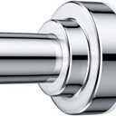 TEECK Shower Curtain Rod, 27-76 inch Adjustable Spring Tension Curtain Rod, Never Rust Anti-Slip Shower Curtain Rod for Bathroom, No Drilling, Never Collapse, Easy to Use, Silver