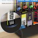 Ski Storage Rack for Garage  Freestanding Ski Holder for 5 Pair Skis, Helmet, Goggles, gloves, Indoor Snowboard Rack Organizer Stand for Home, Shed, Basement, Black