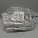 Deviled Egg Containers with Lid, 2 Pack Thick Clear Plastic Deviled Carrier with Handle Storage 48 Eggs, Stackable Egg Holder Portable Tray Platter for Fridge, Travel, Party-White