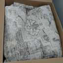 Washable Area Rugs for Living Room: 8x10 Bedroom Area Rugs Boho Vintage Rugs Stain Resistant Non Slip Low Pile Soft Lightweight Carpet for Kitchen Dining Room Farmhouse Nursery Kids Room Home Office (Brown and Cream)