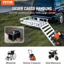 VEVOR 50 x 29.5 x 8.7 inch Hitch Cargo Carrier, 500lbs Capacity Trailer Hitch Mounted Cargo Basket, Aluminum Luggage Carrier Rack with Folding Ramp, Fits 2" Receiver for SUV Truck Pickup Camping