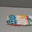 Blue Army Green Outdoor Pillow Covers Set of 2 18X18 Inch Teal Floral Elegant Polyester Flower Pillow Case Outdoor Waterproof Decor for Patio Funiture Garden Linen Cushion Covers 01C18