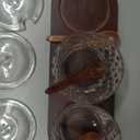 Glass Plaid Pattern Sugar Bowl Seasoning Jars with Lid Spoon and Tray 10oz Set of 3