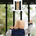 Roving Cove Stair Banister Guard 5ft x 3ft, Railing Safety Net for Baby Proofing, Child Safety Stairway Cover, Balcony Mesh Netting, Ebony Black (60x36 Inch (Pack of 1))