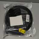 Aqerrow Cat 6 Outdoor Ethernet Cable 200 FT, 24AWG 10Gbps Long Cat6 Cable, 550MHz Direct Burial Waterproof LLDPE UV Jacket, LAN Patch Cord with 20 Ties Support POE Cat5e CCA for PC Router - Black