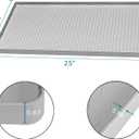 Under Sink Mat 25 x 22 for Kitchen Waterproof, Silicone Under Kitchen Sink Liner Mat, Easy to Clean Bathroom Cabinet Mat Organizers and Storage, Light Grey