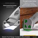 2 x Caulking Silicone Smother Remover Tool, 7-in-1 kit Scraper, Silicone Smoother, Rubber Shovel, 5 Pads, Sickle, 4 Blades. Stainless Steel Nozzle applicator, Tile Grout Removal Set I Green