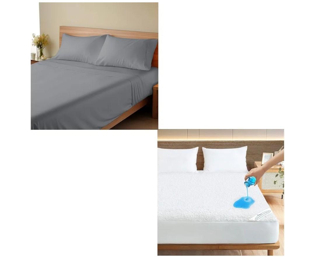 SPRINGSPIRIT Mattress Cover Waterproof 3ft x 6ft Grey