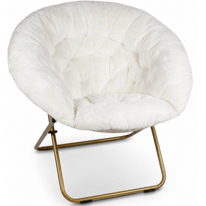Cozy Chair/Faux Fur Saucer Chair for Bedroom/X-Large