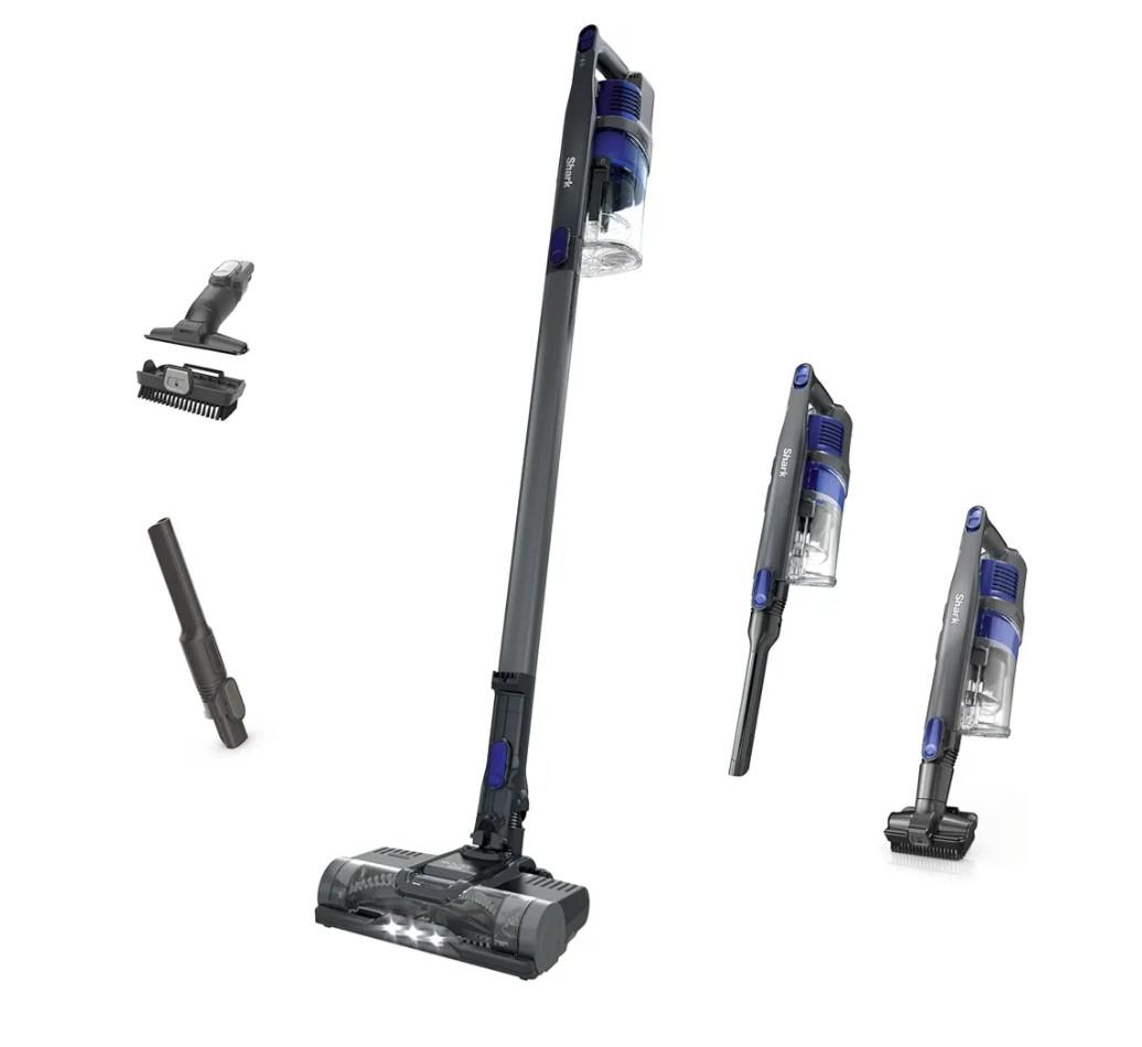 Shark | Pet Cordless Vacuum Cleaner | LED Headlights | Removable Handheld Vacuum for Pet Hair | Crevice Tool & Pet Multi-Tool Included | 40min Runtime | For Carpet & Hard Floors | Grey | IX141