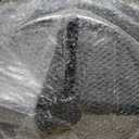 YEEZEE Saddle Stool Ergonomic- Comfortable Rolling Saddle Stool with Wide Thick Saddle Seat Padding, Swivel Adjustable Saddle Chair with Wheels and Ring Pedal for Medical Massage Salon (Dark Black)