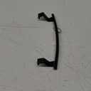 mDesign Steel Over Door Curved Towel Bar Storage, Hanger for Cabinet or Cupboard, Holder Rack for Kitchen, Bathroom - Holds Hand/Dish Towels, Washcloths - Spira Collection - Black (Pack of 1)