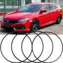 Wheel Rim Protector Set of 4, 18 Inch Alloy Rim Guards for Car Rims Compatible with Tesla Model 3 Mustang Explorer Honda CR-V Civic Toyota Corolla Camry Hyundai Mazda CX-5 Nissan Altima Kia