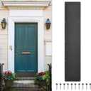 uxcell Door Kick Plate, 6 x 30 Inches Aluminum Kick Plate Door Plate, 1.5mm (1/16 Inch) Thickness, for Exterior Front Door or Back Door, Black (Single Pack)