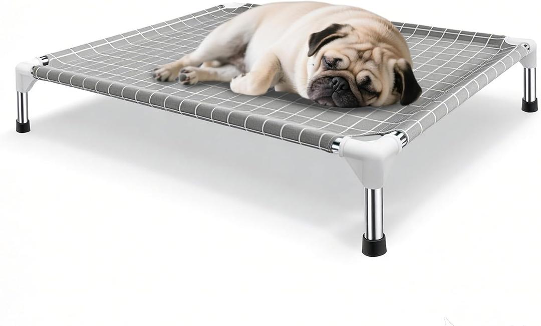 Elevated Dog Bed Pet Cot - Dog Cots Beds for Medium Dogs | Detachable Raised Cat Dog Pet Bed for Medium Dogs