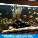 AceOrbit 1 Pcs Aquarium Underground Tunnel Cave with Natural Curve Hole, Fish Tank Decoration Hideout for Viewing Fish, Under Tunnel for Corydora Catfish, Kuhli Loach, Pleco and Shrimps